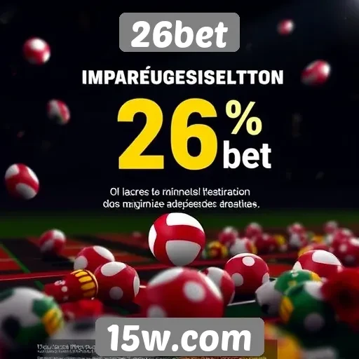 Ofertas promocionais disponíveis em 26bet