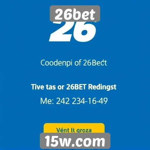 Promoções e bônus oferecidos pelo 26bet